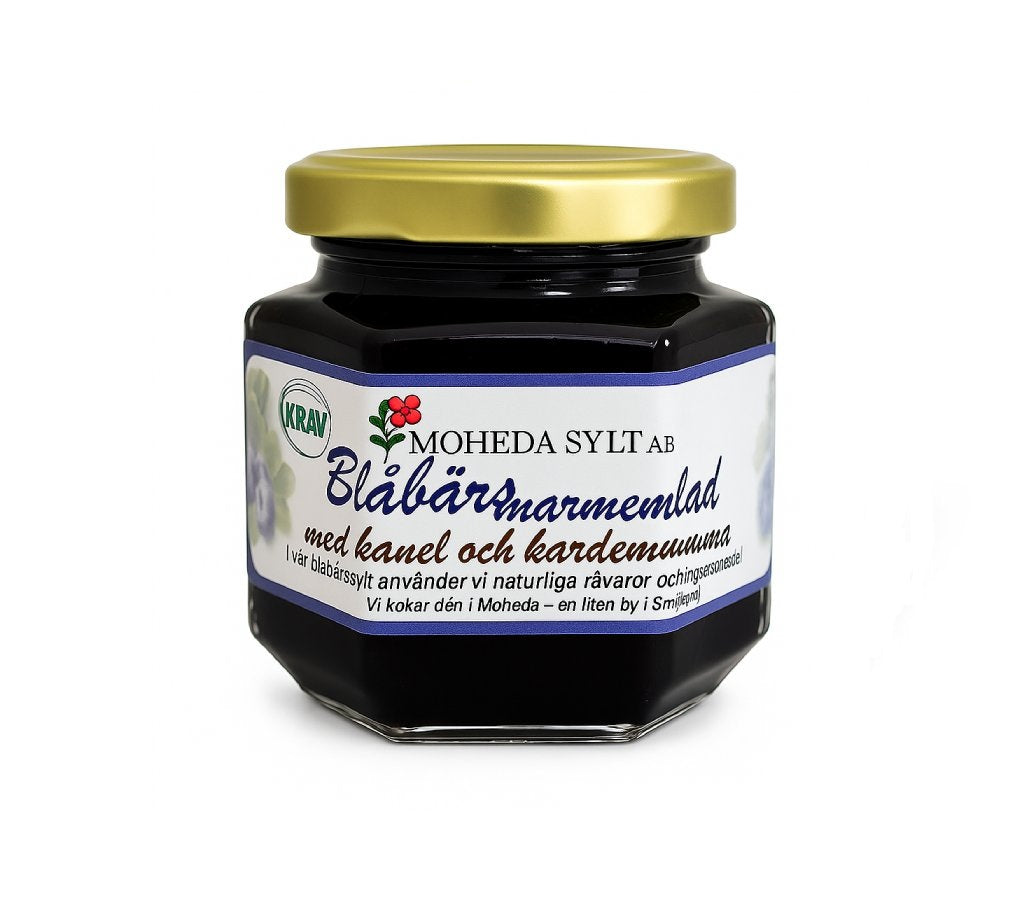 Blåbärsmarmelad med kanel & kardemumma